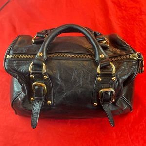 STEVEN by Steve Madden - 100% Leather Purse w/ Gold Hardware